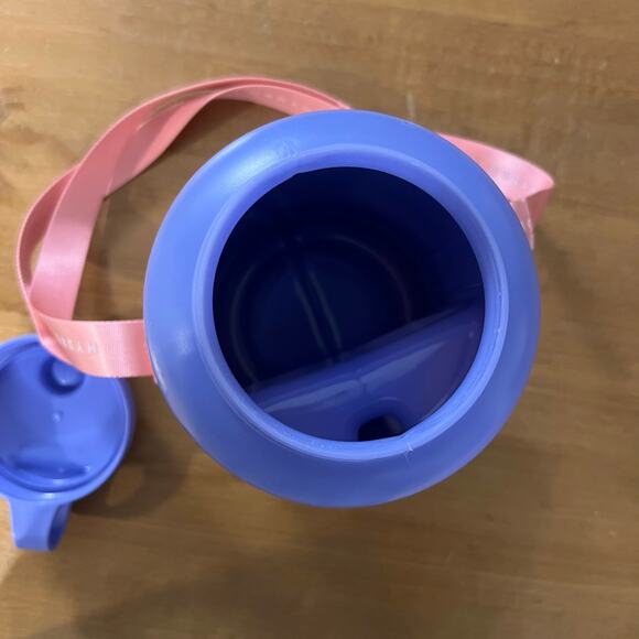 HydroJug with Pink Gingham Sleeve and Purple Lid - Picture 8 of 11